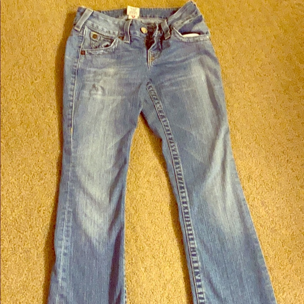 True religion boot cut light jeans